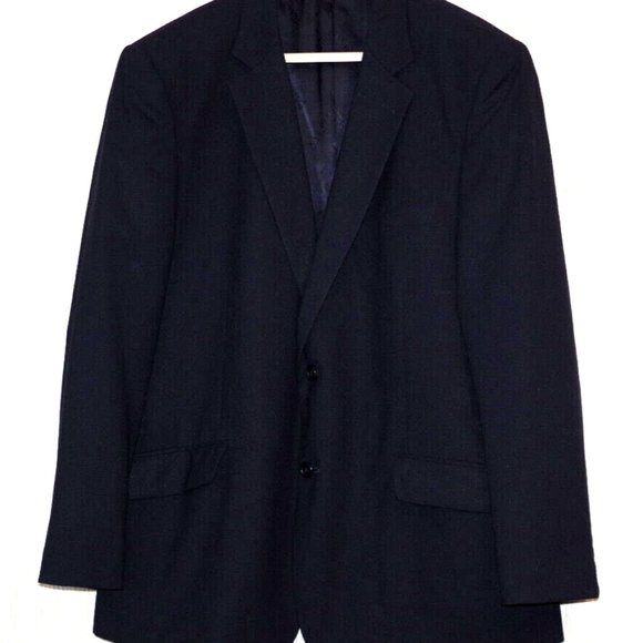 Naldini Bertolin Navy Blue Wool 2 Button blazer jacket Size:46S